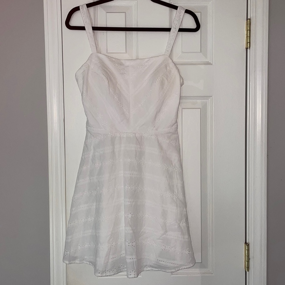 Trixxi Floral Mini Dress, White, size: S